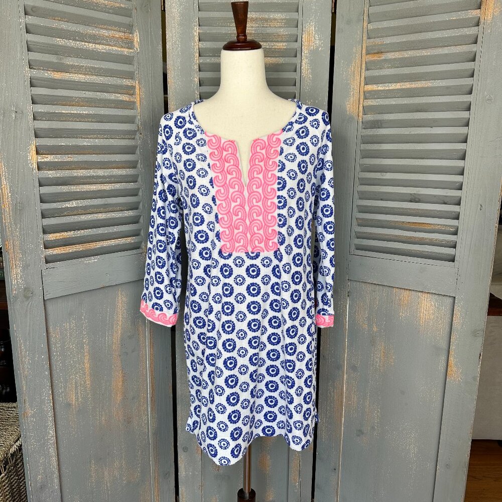 Vineyard Vines Batik Dot Terry Cover-Up Sz M